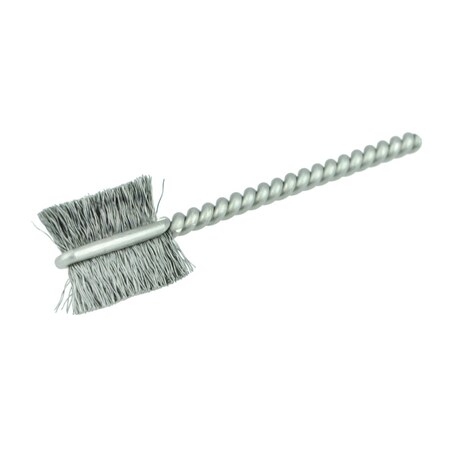 WEILER 7/16" Power Tube Brush, .003" Steel Wire Fill, 9/16" Brush Length 21014